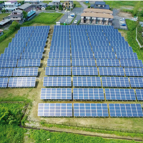  2,6 MW projet solaire au sol situé au japon 2017 