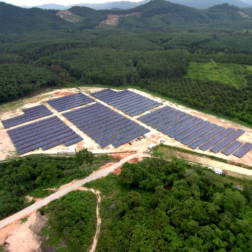  15,9 MW montage au sol Rroject situé en malaisie 2018 