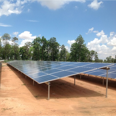  4,3 MW projet de centrale solaire en thailande 2017 